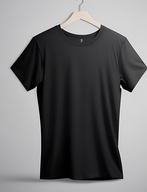 Blank Black TShirt Mockup Concept met gewone kleding