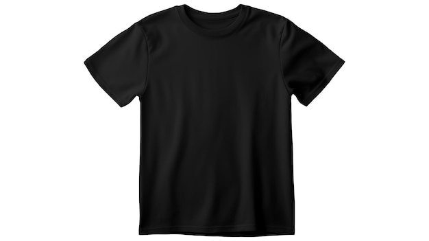 Blank black tshirt on white background