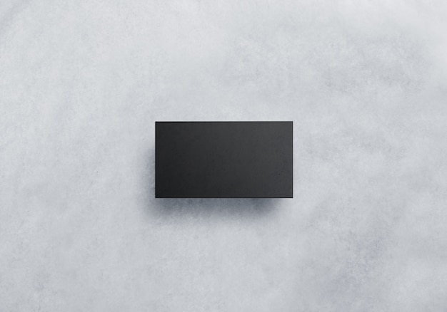 Blank black visit card mockup