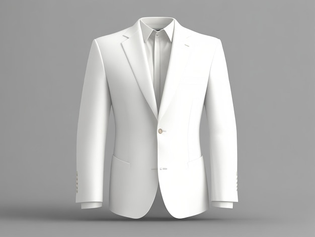 Foto blank blazer mockup front view 3d rendering 3d illustratie