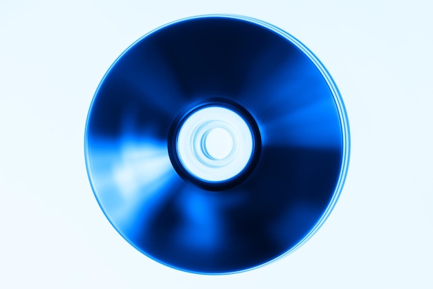 Photo blank bluray disc on table background hd