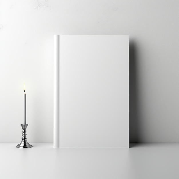 Blank book cover mock up style AI Generated