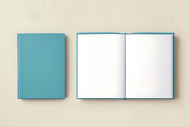 Blank Book cover Photo for mockup presentation