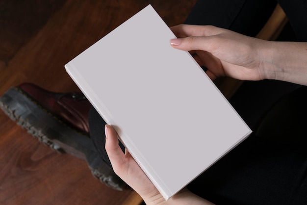 Photo blank book mockup