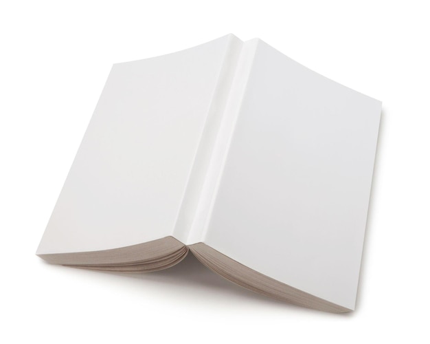 Blank Book on white