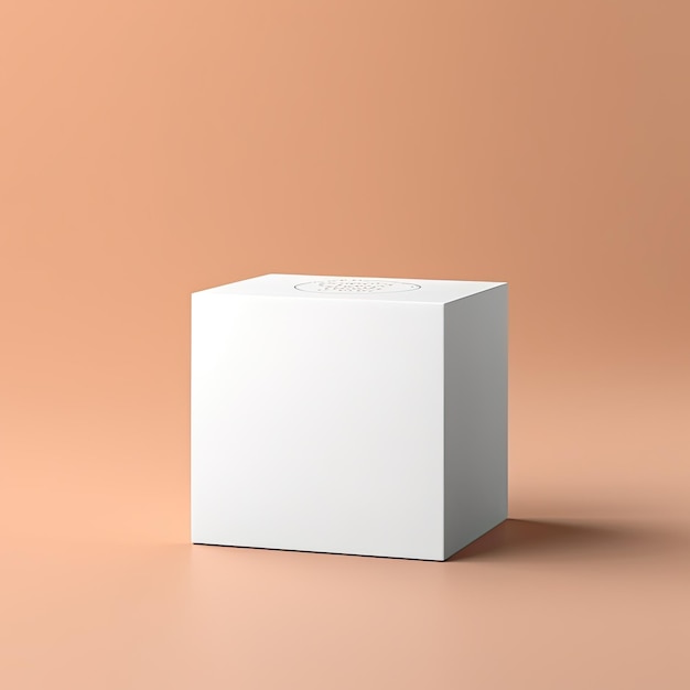 Blank Box Product Mockup on minimal background