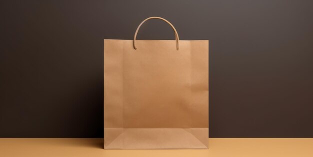 Blank Brown Paper Bag EcoFriendly Kraft Package Handle Retail Shopping Pack For Marketing Promotion