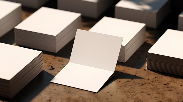 Photo blank business card mockup white business card mockup