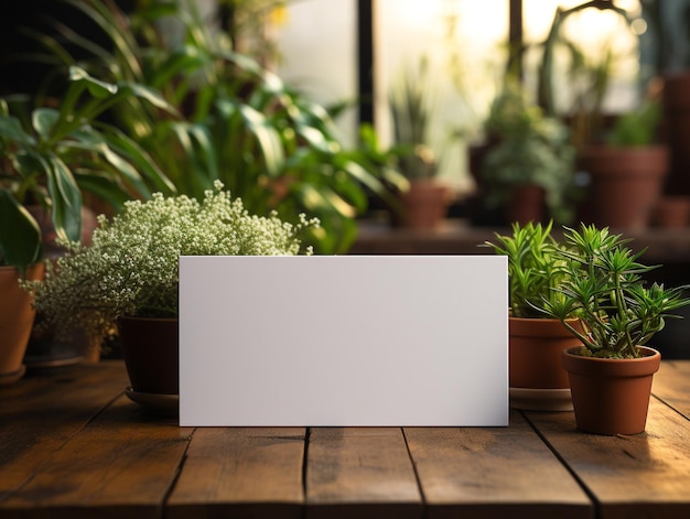 A blank business card photo