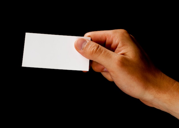 Blank business card