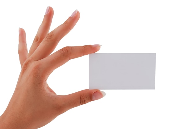 Blank business card