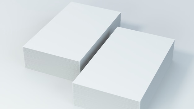 Blank Business cards on white background