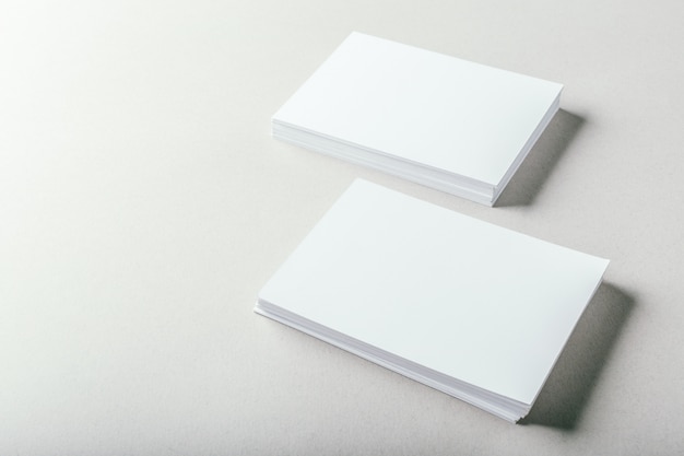 Blank business cards