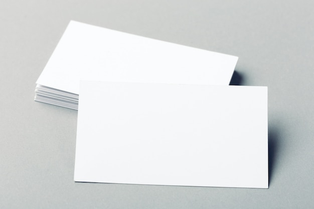 Blank business cards