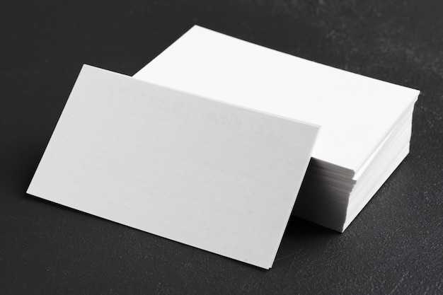 Blank business cards