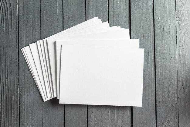 Blank business cards