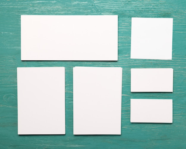 Blank business cards