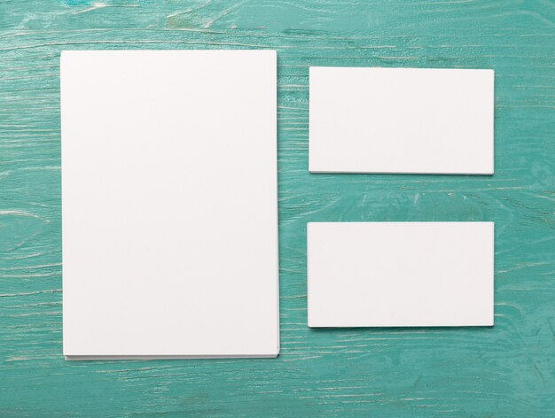 Blank business cards