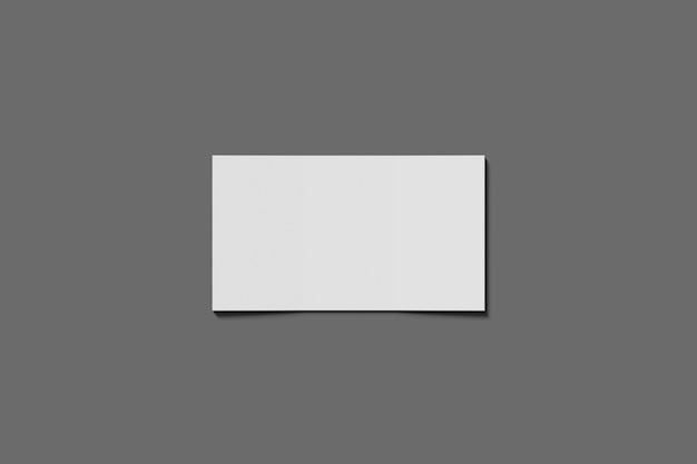 Photo blank business or name card 3d rendering.