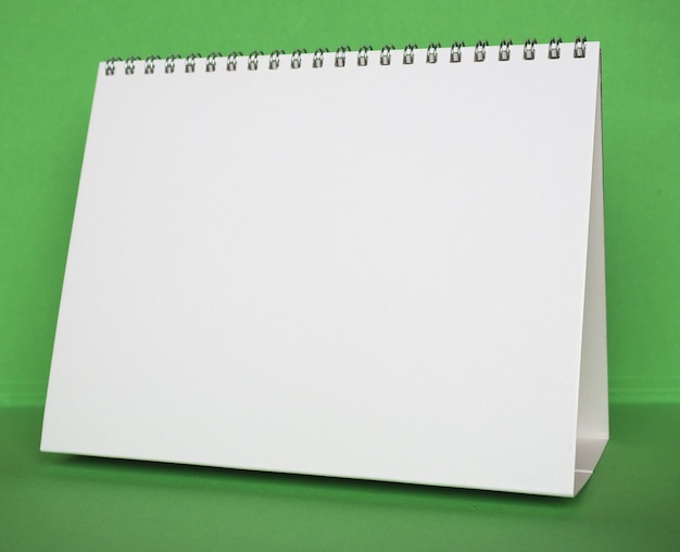 Photo blank calendar page