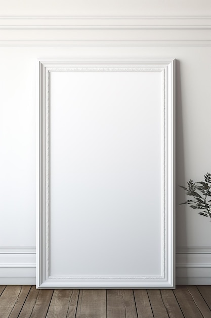 A blank canvas frame ready to be filled with creativity and imagination a pristine space for artistic expression blank canvas potential generative ai