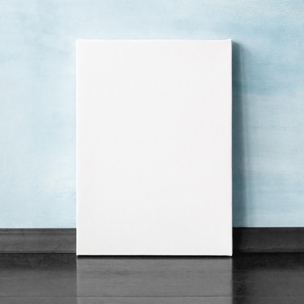 Blank canvas or mockup poster frame