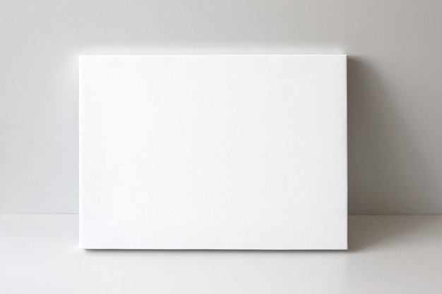 Photo blank canvas or mockup poster frame