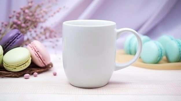 Blank Canvas Plain White Mug Ready for Your Imagination