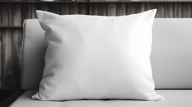 Blank Canvas Square Pillow Mockup for Stylish Decor