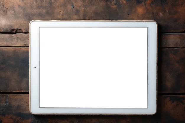 Blank Canvas White Screen Smartphone voor boeiende ontwerptoepassing Generatieve AI