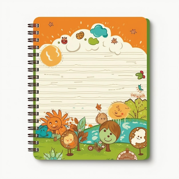 A Blank Canvas for Young Minds Lined Artistry in Kids Notebook Design