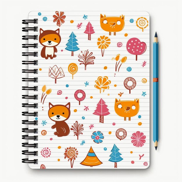 A Blank Canvas for Young Minds Lined Artistry in Kids Notebook Design