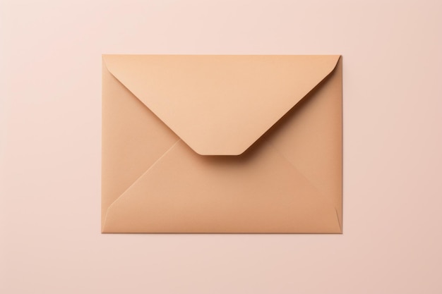 Blank card inside envelope AI Generated