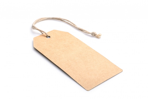 Blank cardboard tags for product.