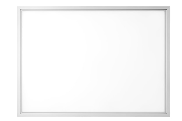 Photo blank classroom whiteboard isolated on a white background