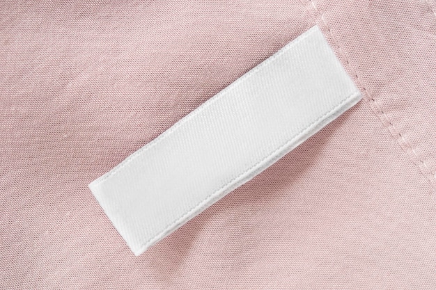 Blank clothes label