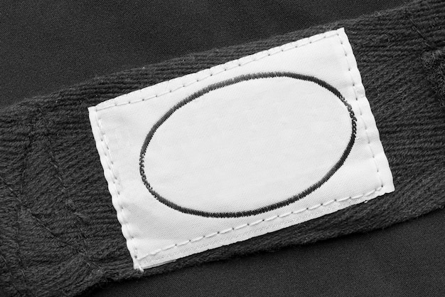 Photo blank clothing label