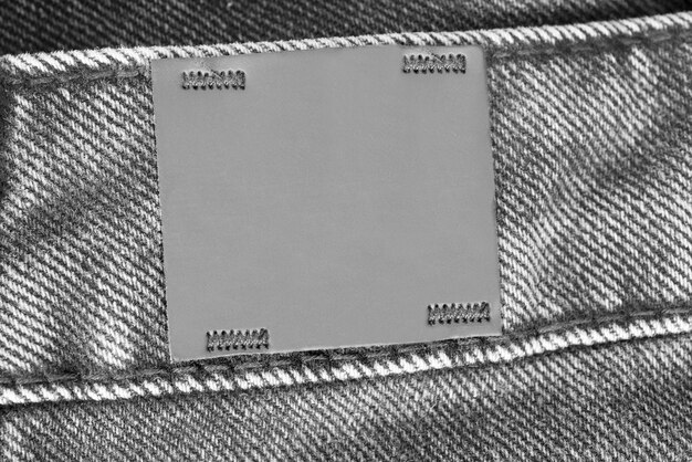 Photo blank clothing label