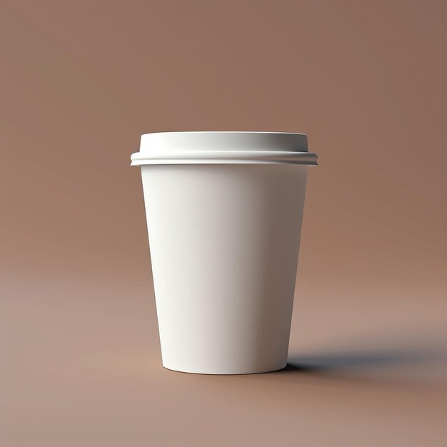 Blank coffee cup Coffee cup for mockup A white cup with a lid that says'coffee'on it