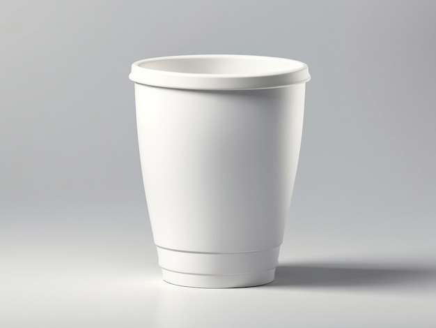 Foto tazza di caffè vuota isolata su sfondo bianco visualizza 0