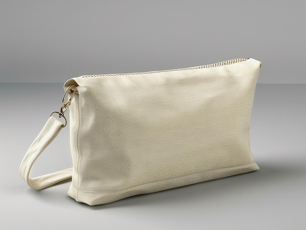 Blank Cosmetic Pouch Mockup on Dark Background