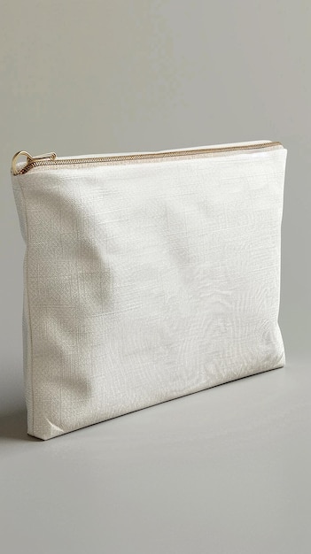 Blank Cosmetic Pouch Mockup on Dark Background