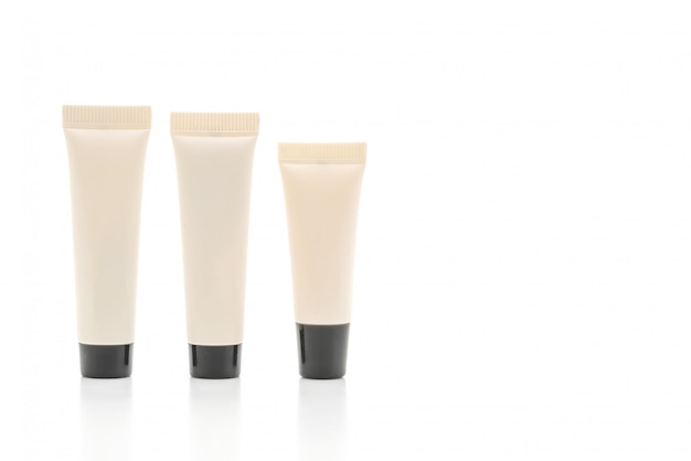 Blank cosmetic tube pack of cream or gel 