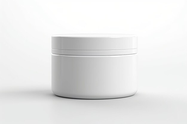 Blank cream jar mock up style AI Generated