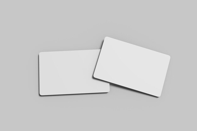 Photo blank credit card mockup