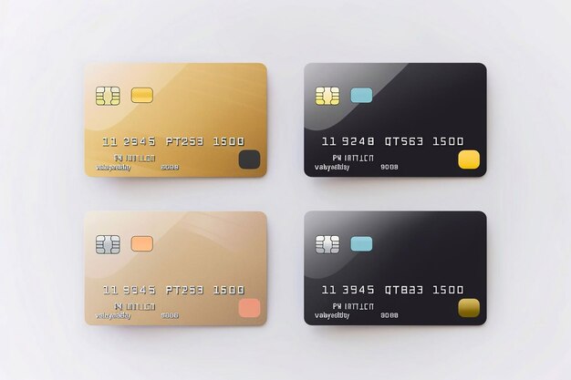 Foto blank creditcard vector mockups