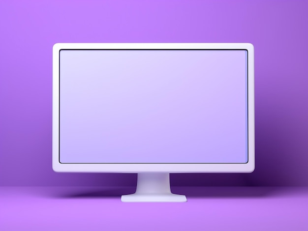 blank display mockup in 3d computer illustration