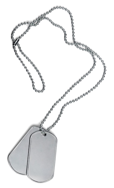 Premium Photo  Blank dog tags