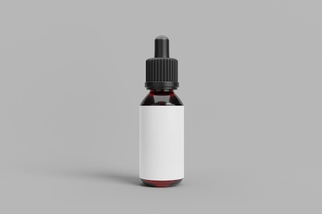 Blank Drop Bottle Mockup