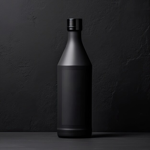 A blank empty bottle for mockup